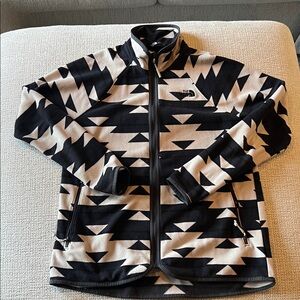 The North Face Black and Cream Patterned Jacket